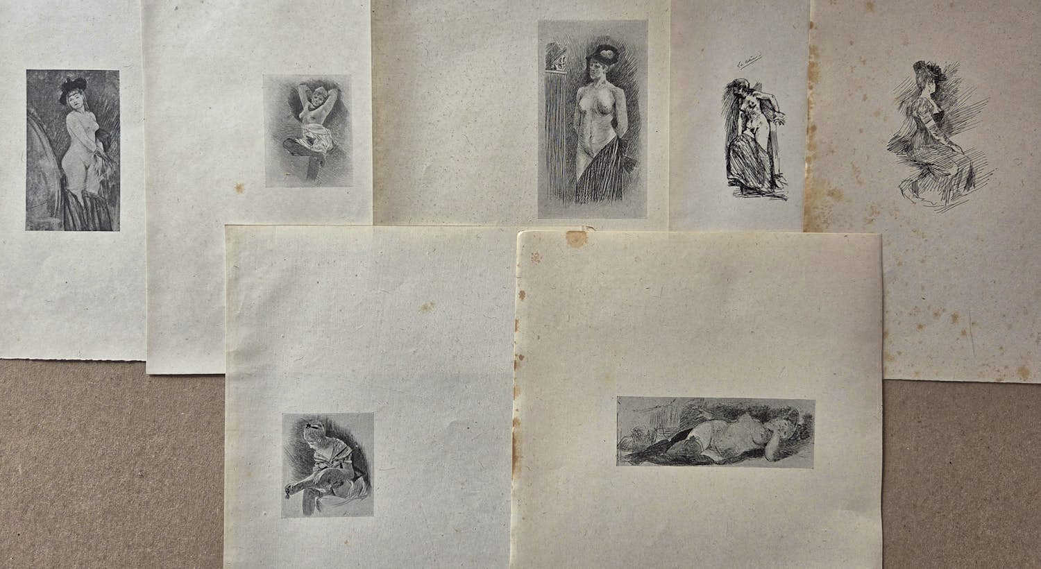 Felicien Rops - Zeven heliogravures. Vrouwen. 1905. kopen? Bied vanaf 139!