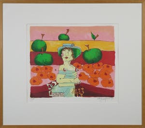 Patty Harpenau - Zeefdruk, Zonder titel - Ingelijst kopen? Bied vanaf 35!