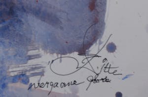 Franscz Witte - Gemengde techniek op papier, Vergaande glorie kopen? Bied vanaf 1!