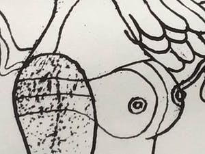 Corneille - Femme nue, oiseau, chat et arbre kopen? Bied vanaf 150!