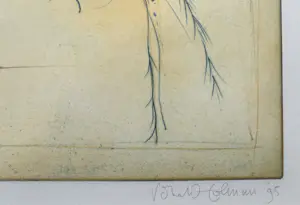 Ronald Tolman - handgesigneerde kleurenets | 'Zonder titel' | 1995 (INGELIJST) kopen? Bied vanaf 120!