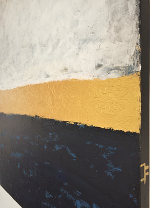 John Foppen - Symphony in Blue + Wh. +Gold........# K 04. XL . GROOT. kopen? Bied vanaf 179!