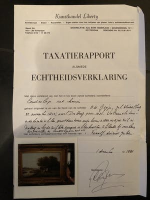 Adriaan Marinus Geijp - Landschap met koeien kopen? Bied vanaf 300!