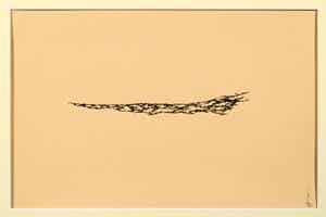 Melle Oldeboerrigter - Inkttekening op geschept papier, Zonder titel verkocht voor € 1!