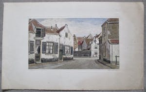Henri von Rupprecht - Handgekleurde ets Appelmarkt Amersfoort kopen? Bied vanaf 35!