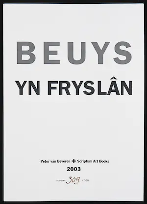Joseph Beuys - Tentoonstellingscatalogus met postkaarten en zeefdruk op vilt, Beuys yn Fryslân kopen? Bied vanaf 60!
