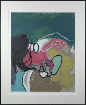 Henk van Vessem - Zeefdruk, Zonder titel - Ingelijst kopen? Bied vanaf 40!