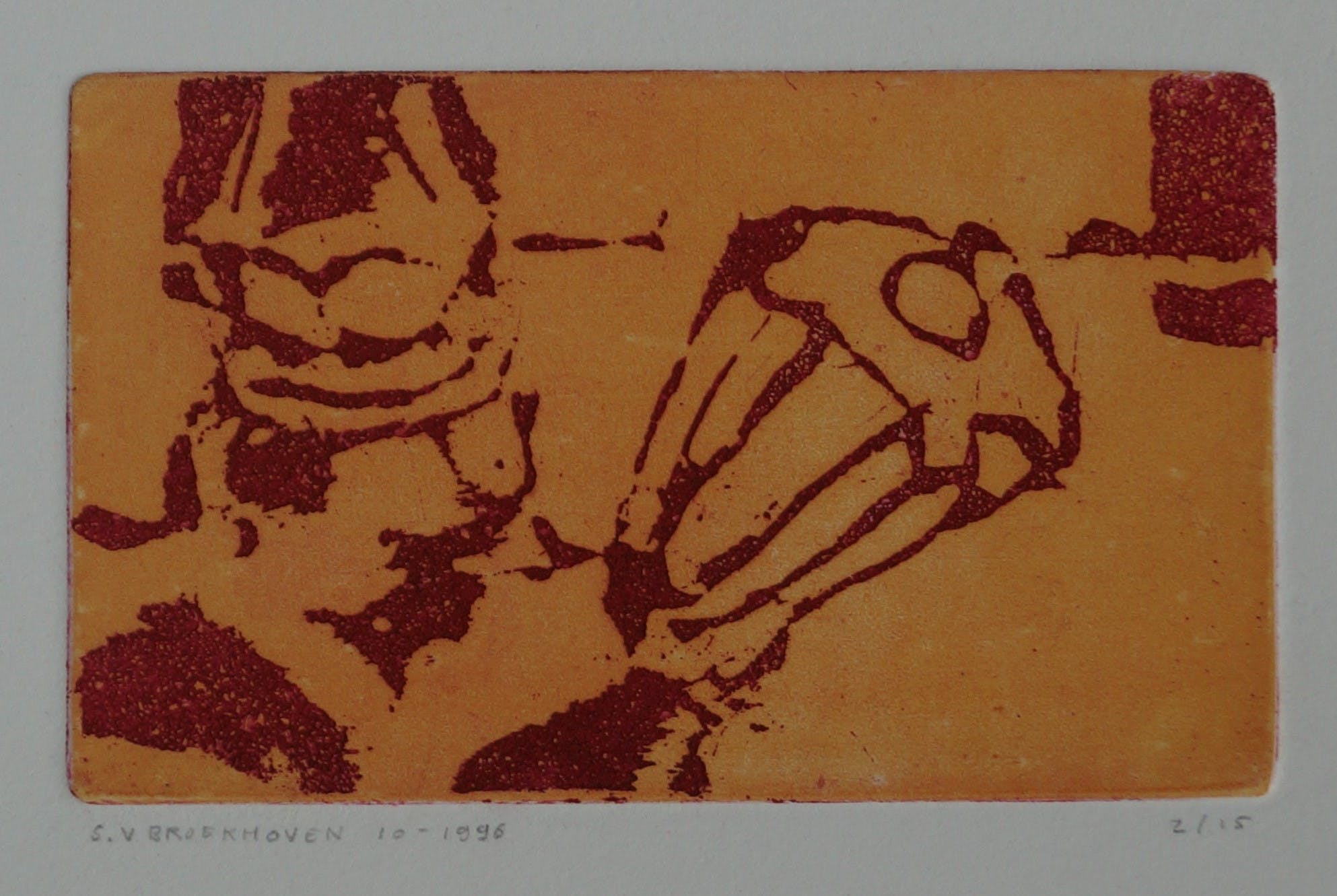 Saskia van Broekhoven - gesigneerde ets kopen? Bied vanaf 18!