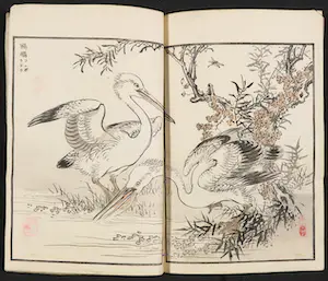 Kunisada Utagawa - en anderen - Lot van vier prent- en tekstboekjes kopen? Bied vanaf 1!