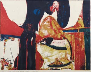 Guido de Waart - Linosnede, Zonder titel - Ingelijst kopen? Bied vanaf 20!