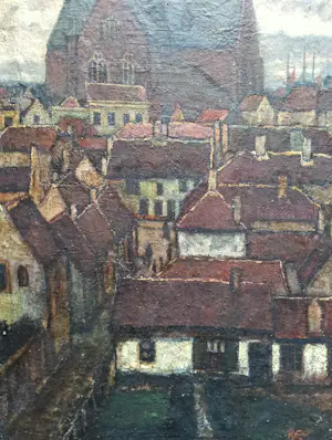 Henk Fortuin - Stadsgezicht - Zicht op Maassluis kopen? Bied vanaf 150!