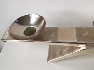 WMF - IKORA - verzilverde kaarsen standaard - met label en inscriptie kopen? Bied vanaf 39!