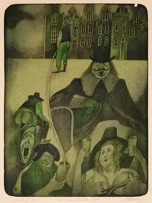 Adolf Born - Litho, Idioterie verkauft für € 750!