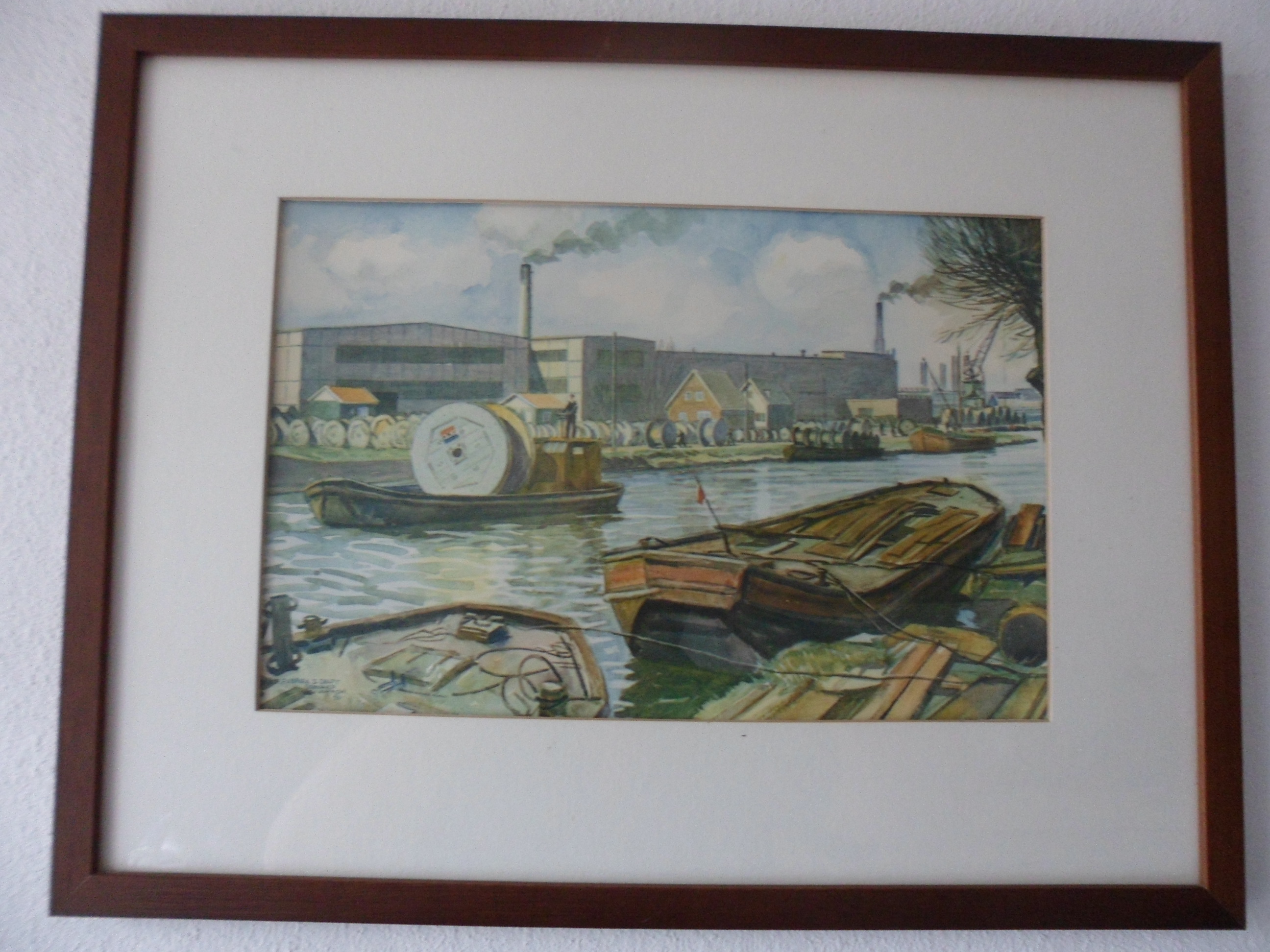 Bernard van Vlijmen - Litho, Titel "Nederlandse Kabel Fabriek II Delft  kopen? Bied vanaf 10!