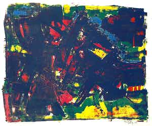 Wim Motz - Compositie, litho verkocht voor € 35!