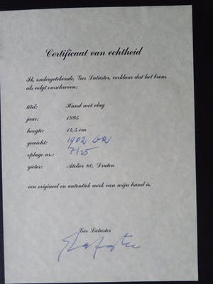 Ger Lataster - HAND MET VLAG kopen? Bied vanaf 695!