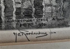 Hendrikus Roodenburg - Korjespoortsteeg A'dam kopen? Bied vanaf 1!