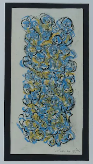 Theo Wolvecamp - Abstracte compositie kopen? Bied vanaf 350!