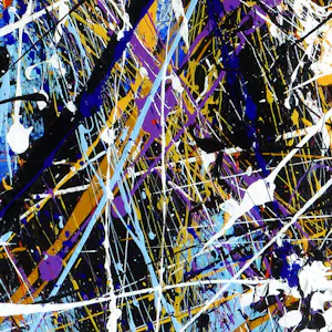 Jean-Jacques Marie - Création abstraite colorée avec projections A169 kopen? Bied vanaf 620!