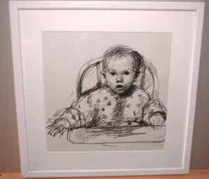 Aat Veldhoen - litho kind - potloodgesigneerd verkocht voor € 45!