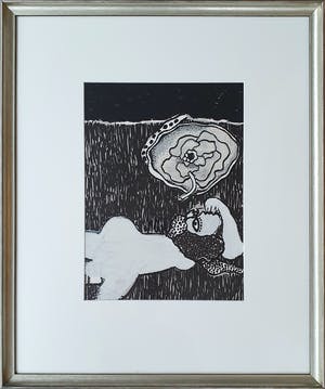 Corneille - Litho 1974 'Sans titre' - Nieuw ingelijst kopen? Bied vanaf 360!