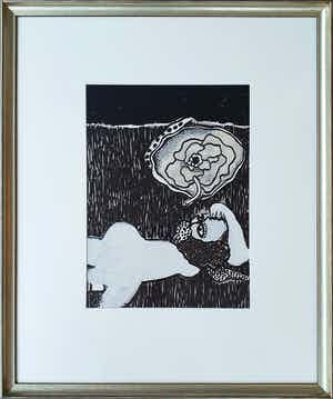 Corneille - Litho 1974 'Sans titre' - Nieuw ingelijst verkocht voor € 360!