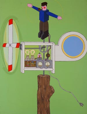 Bruce Dunlap - Warianger Windmolen special, 1977 - Acrylverf op doek - BKR Groningen kopen? Bied vanaf 20!