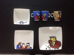 Herman Brood - Drie kopjes, twee schaaltjes en een bordje. kopen? Bied vanaf 35!