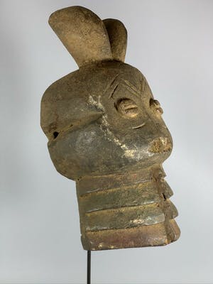 Mambila - 180358 - Rare & Old African headdress Mambila mask - Cameroon. kopen? Bied vanaf 65!