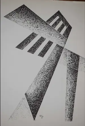 Toon Kelder - Litho - Abstract - 1965 kopen? Bied vanaf 40!