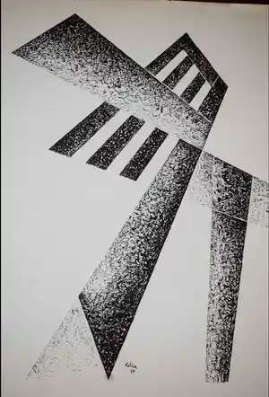 Toon Kelder - Litho - Abstract - 1965 verkocht voor € 40!