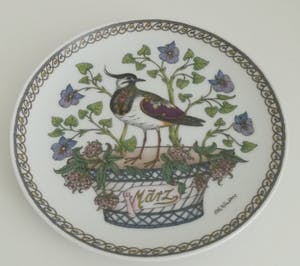 Hutschenreuther - Wandbord Porselein, Kievit door Ole Winther kopen? Bied vanaf 19!