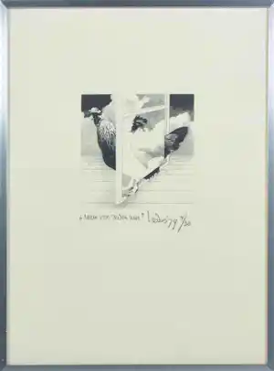 Sjouke Heins - Litho, Raam voor zeven uur - Ingelijst verkauft für € 50!