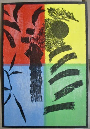 Jef Diederen - Grote houtsnede kopen? Bied vanaf 1!