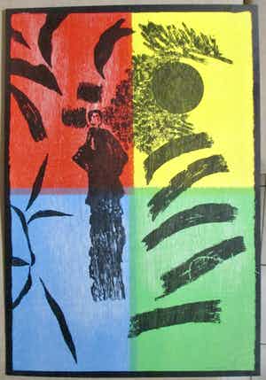 Jef Diederen - Grote houtsnede verkocht voor € 1!