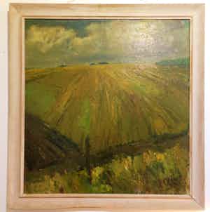 Piet Kloes - Impressionistisch landschap verkocht voor € 50!