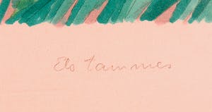 Eleonora Tammes - Viltstifttekening, Bay of Fundy, Ingelijst (Groot) kopen? Bied vanaf 1!