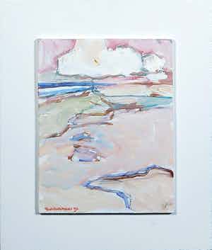 Paul Overhaus - Acryl op board, Zonder titel - Ingelijst verkocht voor € 50!