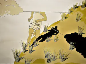 Hannes Postma - Kleine oplage (75 stuks) Kleuren Litho "code: land- escape" VANAF 1 €! kopen? Bied vanaf 1!