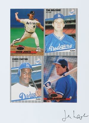 Jan Henderikse - Collage van honkbalkaarten, Topps kopen? Bied vanaf 100!