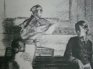 Georges Van Zevenberghen - Adagio - 1931 - Originele lithografie - Gesigneerd kopen? Bied vanaf 100!