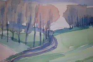 Marie Dagnelie - Frans landschap I - 1964 kopen? Bied vanaf 50!