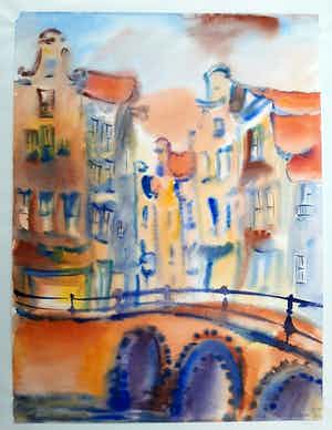 Elena Polyakova - El-Va-Een brug in Amsterdam verkocht voor € 50!