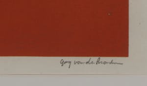 Guy Vandenbranden - Zeefdruk, Construction I - Ingelijst kopen? Bied vanaf 100!