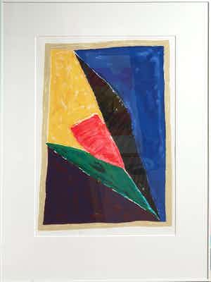 Harrie Gerritz - Dromende tulp | Ingelijst verkocht voor € 45!