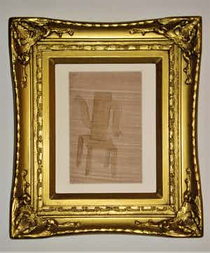 Klaas Gubbels - gemengde techniek in antieke lijst verkocht voor € 435!