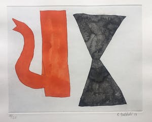 Klaas Gubbels - ets met aquarel ingekleurd ‘Soestdijk’ - 2014 kopen? Bied vanaf 275!