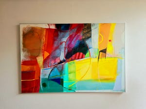 Heleen van der Tuin - Eyecatcher! GROOT (100x150) Abstract olieverf - Galerie Meander 3600€ kopen? Bied vanaf 860!