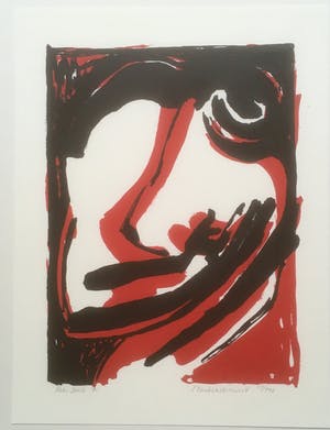 Marc Jonk - en 5 andere. Zeefdrukken. Thema liefde kopen? Bied vanaf 35!