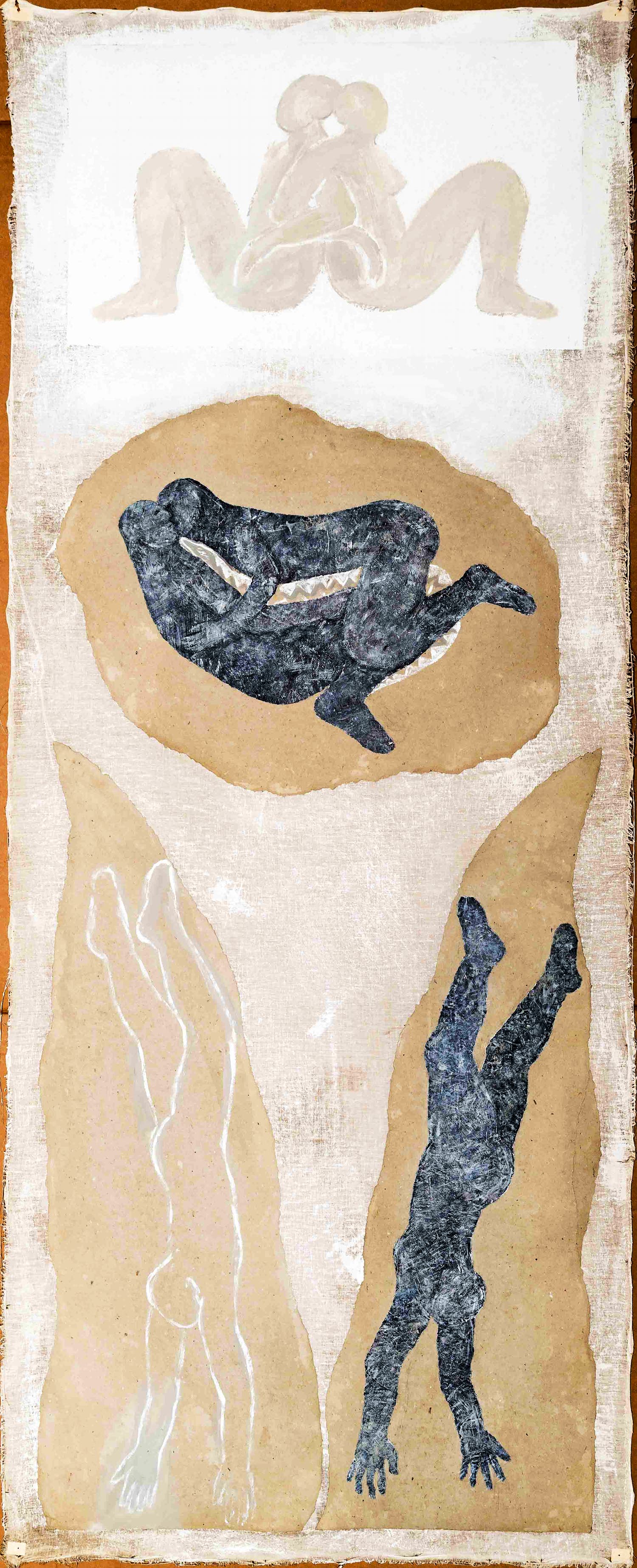 Sigrid Redhardt - Beuys-Schülerin! Interessantes Werk. Handsigniert und datiert. UNIKAT! verkocht voor € 225!